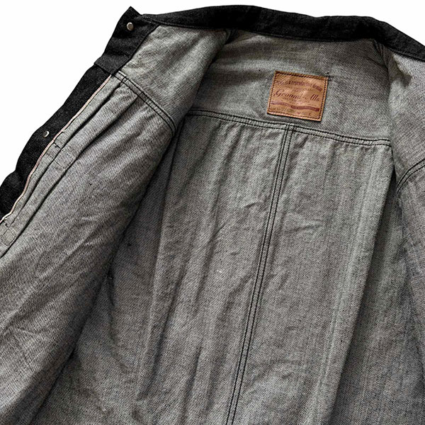 Ground-Alls SILVER STONEʥɥ륺 СȡˡS40's ǥ G-WW2-BK Rigid ꥸå JEANS   BLACK DENIM JACKETS G S40 ֥åǥ˥