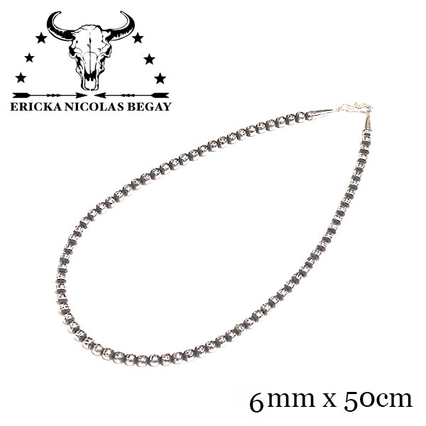エリッカニコラスビゲイ　ナバホパール NAVAJO PEARL SILVER NECKLACE 10MM|ナバホパール シルバーネックレス