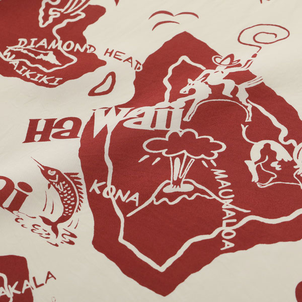 ���ϥ󥬡��ץ쥼��Ȣ���SUN SURF�ʥ��󥵡��աˡ�Lot No. SS39012 / RAYON HAWAIIAN SHIRT ��SHOWING HAWAIIAN ISLAND�� ALOHA �����ϥ���ġ� �ϥ磻���󥷥�� ���ʥ������ݡ��ĥ�����������å� �ѥ��ե��å������ݡ��ĥ�����