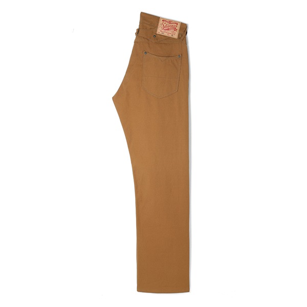 Stevenson Overall Coʥƥ֥󥽥 Сˡ Visalia-280 Brown Selvage Canvas BUCKLE-BACK WIDE STRAIGHT LEG ХåХå