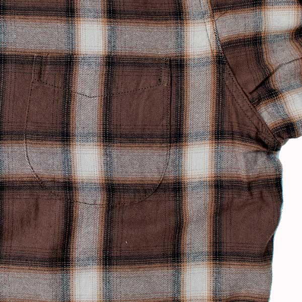 ビンテージ　レアな大きめサイズ 　pennys オンブレチェック　クリーニング済 PENNEY'S（ペニーズ）】オンブレ CHECK OPEN SHIRTS 長袖シャツ