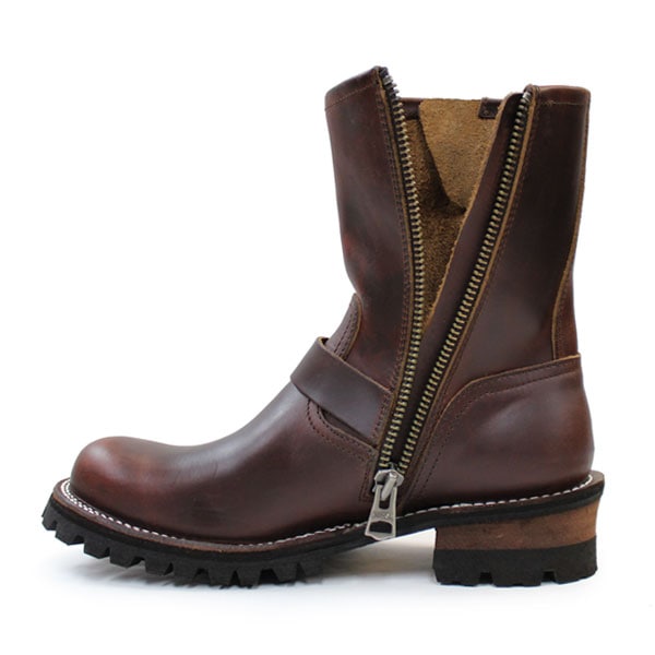 MAXWAY HIIWAYTASTY O'sメタルプレートエンジニアブーツ茶色 MAXWAY HIIWAYTASTY O'sメタルプレートエンジニアブーツ茶色 MAXWAY