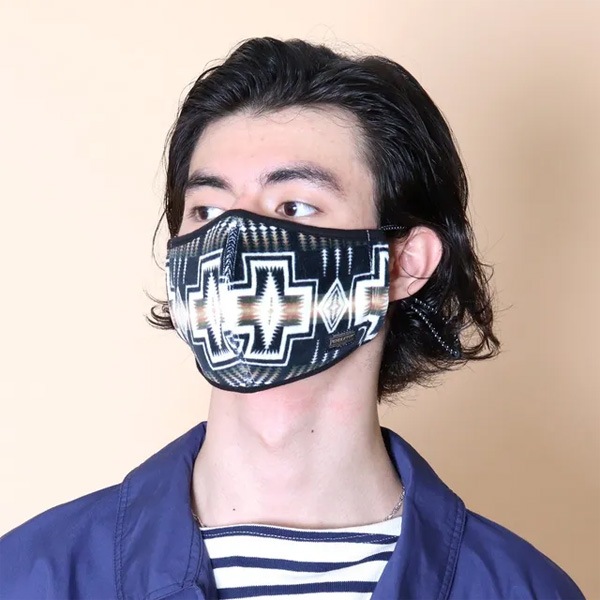 ��PENDLETON(�ڥ�ɥ�ȥ�)��pile fabric mask �ͥ��ƥ����� �ѥ���ޥ���