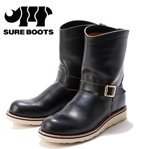 SURE BOOTS GRIDLEY エンジニアブーツ　US8.5 SUREBOOTS (シュアーブーツ)】GRIDLEY（グリッドリー）OIL TEACORE BLK