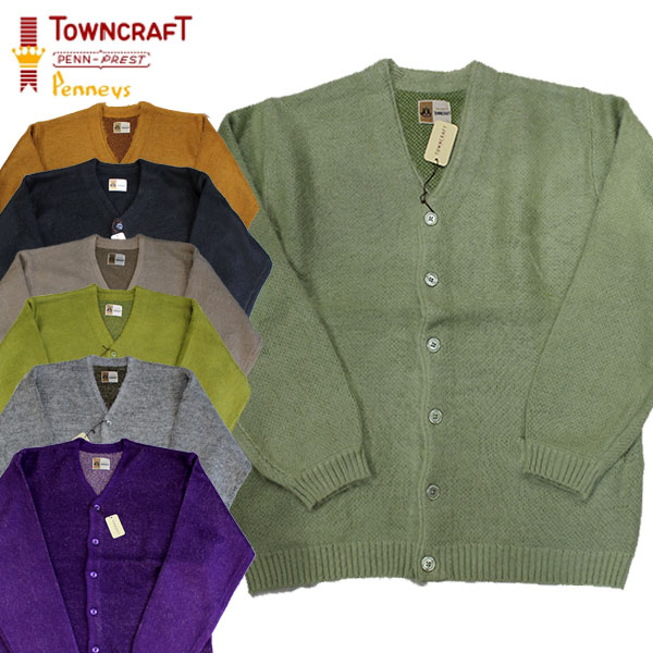 ��TOWNCRAFT�ʥ����󥯥�եȡˡ�SHAGGY SOLID CARDIGAN ���㥬���ɥ����ǥ����� VINTAGE ������ơ��� ��ץꥫ ��إ� ���㥮�� �������� �����ȥ��С��� �˥�С��� NIRVANA TC24F01000