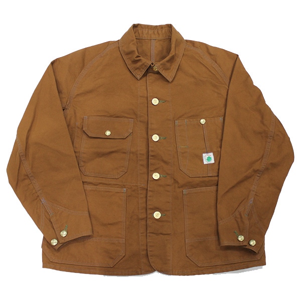 ��TCB JEANS�ʥƥ��������ӡ� �����󥺡��ˡ�Cat Head Jacket Brown Canvas ����åȥإå� �֥饦�󥭥��Х� ���㥱�å� �ǥ˥� ���С������������� JAPAN DENIM