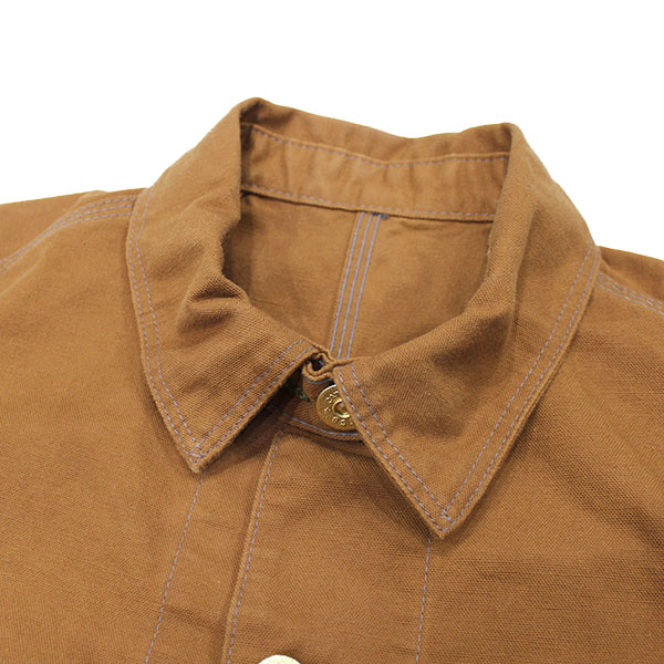 ��TCB JEANS�ʥƥ��������ӡ� �����󥺡��ˡ�Cat Head Jacket Brown Canvas ����åȥإå� �֥饦�󥭥��Х� ���㥱�å� �ǥ˥� ���С������������� JAPAN DENIM