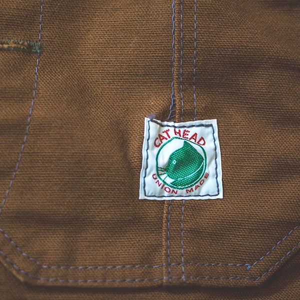��TCB JEANS�ʥƥ��������ӡ� �����󥺡��ˡ�Cat Head Jacket Brown Canvas ����åȥإå� �֥饦�󥭥��Х� ���㥱�å� �ǥ˥� ���С������������� JAPAN DENIM
