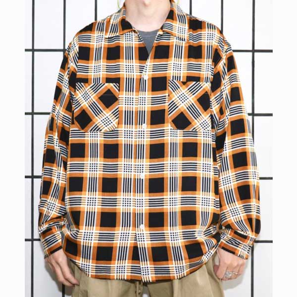 DAN RIVERʥСˡ RAYON BOX CHECK LS SHIRTS 졼Ĺµ