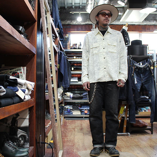 ��The GROOVIN HIGH�ʥ������롼������ϥ��ˡ�Spider Web 1950s Rayon L/S Shirt �������  �졼��󥷥�� �����ץ󥫥顼 TOWNCRAFT 250101 50s L/S Shirt / ���ѥ�����������