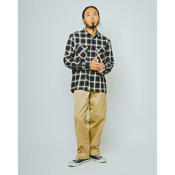 ��BIG MIKE�ʥӥå��ޥ����ˡ�Light Flannel L/S Shirts ����֥� ���åȥ� �����å� ����� �饤�� �ե��ͥ� �ͥ륷��� CHECK SHIRTS 102615100 102615102