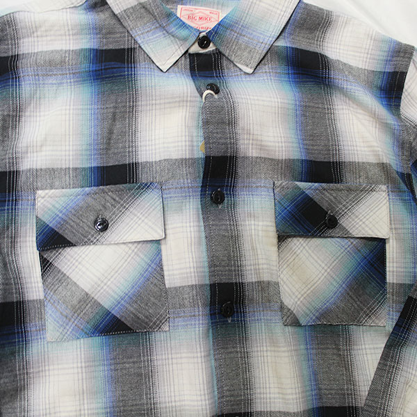 ��BIG MIKE�ʥӥå��ޥ����ˡ�Light Flannel L/S Shirts ����֥� ���åȥ� �����å� ����� �饤�� �ե��ͥ� �ͥ륷��� CHECK SHIRTS 102615100 102615102