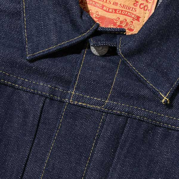 SUGAR CANEʥ奬ˡSC19008 Super Denim Collectibles#08 13.5oz. BLUE DENIM BLOUSE 1946 MODEL