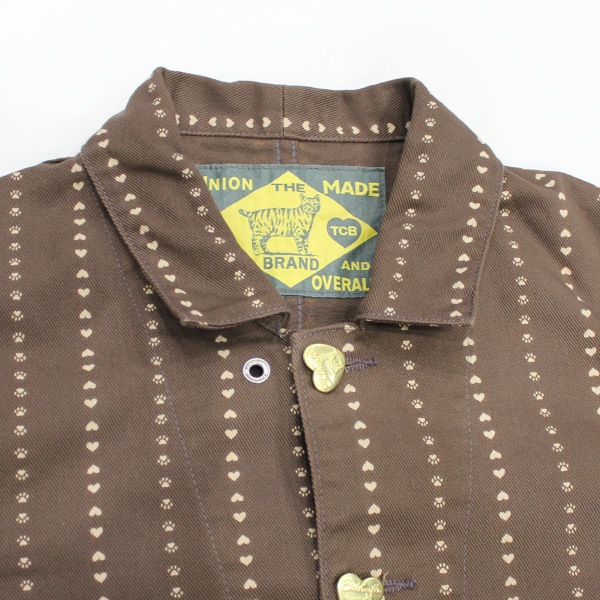 ��TCB JEANS�ʥƥ��������ӡ� �����󥺡��ˡ�Cathartt Chore Coat Brown Paw Stripe COVERALL ���С������� ���祢������