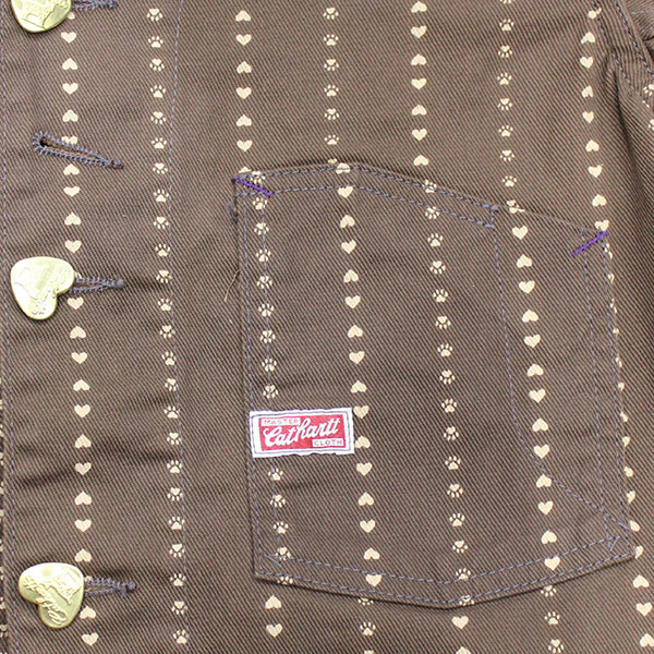 ��TCB JEANS�ʥƥ��������ӡ� �����󥺡��ˡ�Cathartt Chore Coat Brown Paw Stripe COVERALL ���С������� ���祢������