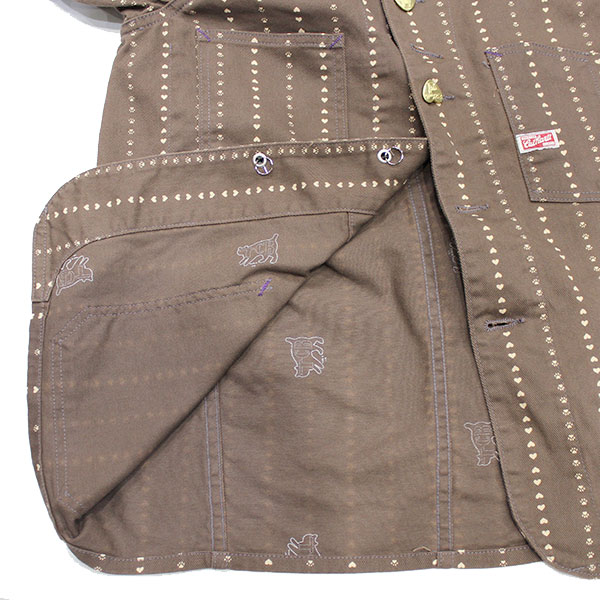 ��TCB JEANS�ʥƥ��������ӡ� �����󥺡��ˡ�Cathartt Chore Coat Brown Paw Stripe COVERALL ���С������� ���祢������