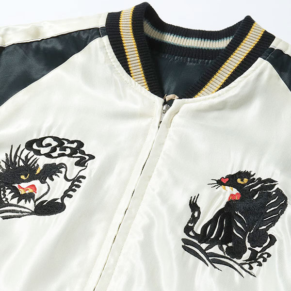 �ڥơ��顼���Ρʥơ��顼�ȥ��襦�ˡ�Lot No. TT15877-119 / Mid 1950s Style Acetate Souvenir Jacket ��ROARING TIGER�� �� ��BLACK DRAGON�� ��������� �����٥˥� ���㥱�å�