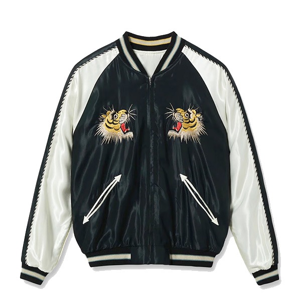 �ڥơ��顼���Ρʥơ��顼�ȥ��襦�ˡ�Lot No. TT15877-119 / Mid 1950s Style Acetate Souvenir Jacket ��ROARING TIGER�� �� ��BLACK DRAGON�� ��������� �����٥˥� ���㥱�å�
