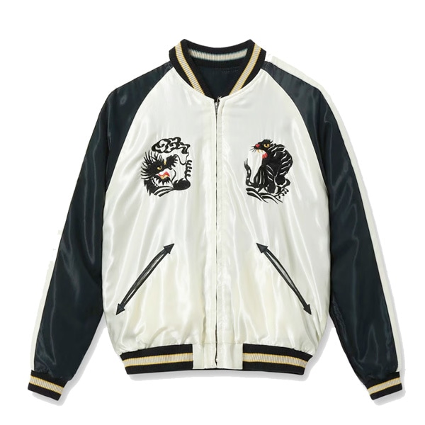 �ڥơ��顼���Ρʥơ��顼�ȥ��襦�ˡ�Lot No. TT15877-119 / Mid 1950s Style Acetate Souvenir Jacket ��ROARING TIGER�� �� ��BLACK DRAGON�� ��������� �����٥˥� ���㥱�å�