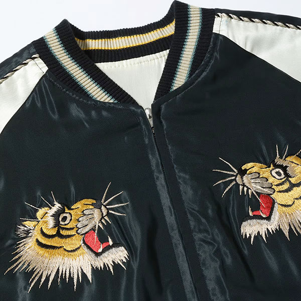 �ڥơ��顼���Ρʥơ��顼�ȥ��襦�ˡ�Lot No. TT15877-119 / Mid 1950s Style Acetate Souvenir Jacket ��ROARING TIGER�� �� ��BLACK DRAGON�� ��������� �����٥˥� ���㥱�å�