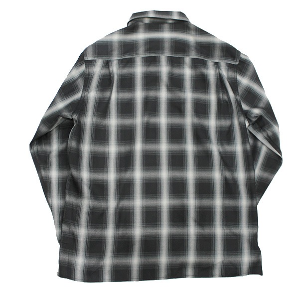 ��BIG MIKE�ʥӥå��ޥ����ˡ�Rayon Mix Ombre Slit L/S Shirts �졼��� ����֥� �����å� ����� CHECK SHIRTS 10261520 102615201