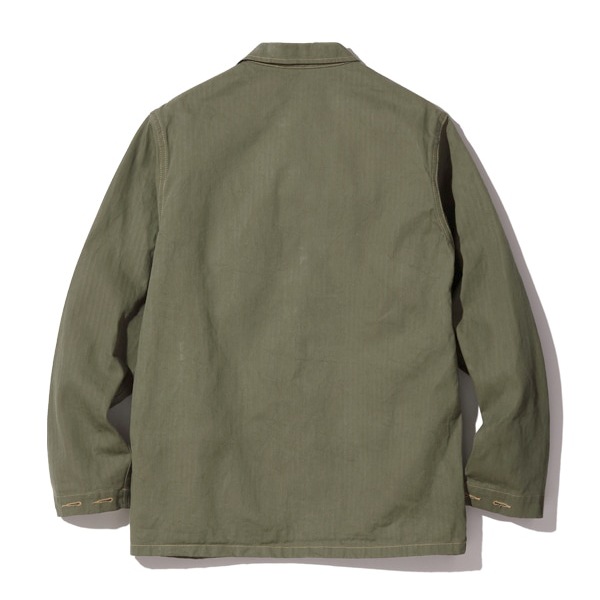 BUZZ RICKSON'SʥХꥯ󥺡ˡ U.S. MARINE CORPS M-1944 HERRINGBONE UTILITY JACKET إܡ С ߥ꥿꡼ 㥱å 