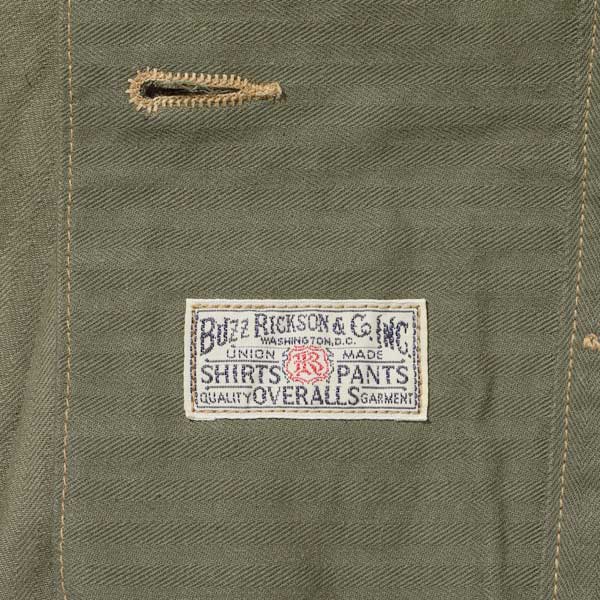 BUZZ RICKSON'SʥХꥯ󥺡ˡ U.S. MARINE CORPS M-1944 HERRINGBONE UTILITY JACKET إܡ С ߥ꥿꡼ 㥱å 