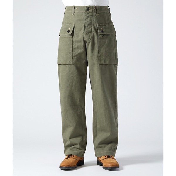 ��BUZZ RICKSON'S�ʥХ��ꥯ���󥺡ˡ� U.S. MARINE CORPS M-1944 HERRINGBONE PANTS SHORT LENGTH �ߥ꥿�꡼�ѥ�� �ե��ƥ������ѥ�� ���ѥ� BR42501