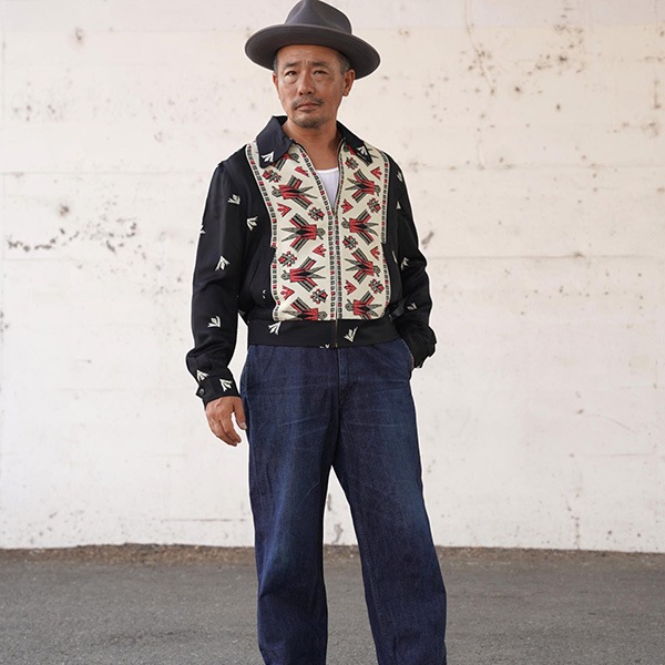��The GROOVIN HIGH�ʥ������롼������ϥ��ˡ�#260407 Vintage 1950s Style Gabardine Drizzler Jacket Thunderbird�ʥ�������С��ɡ� �����󥰥ȥå�  ����Х���� VINTAGE ������ơ��� �إ饯�쥹���㥱�å�