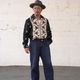 ��The GROOVIN HIGH�ʥ������롼������ϥ��ˡ�#260407 Vintage 1950s Style Gabardine Drizzler Jacket Thunderbird�ʥ�������С��ɡ� �����󥰥ȥå�  ����Х���� VINTAGE ������ơ��� �إ饯�쥹���㥱�å�