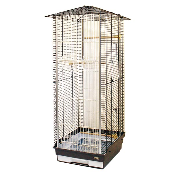 HOEI 鳥かご HOEI [送料無料] 鳥かご ケージ HOEI 35手のり ステンレス 底カラー