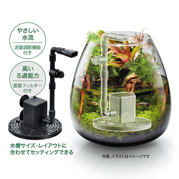 ピコロカ GEX(ジェックス) 水槽 小型 ろ過 フィルター コンパクト