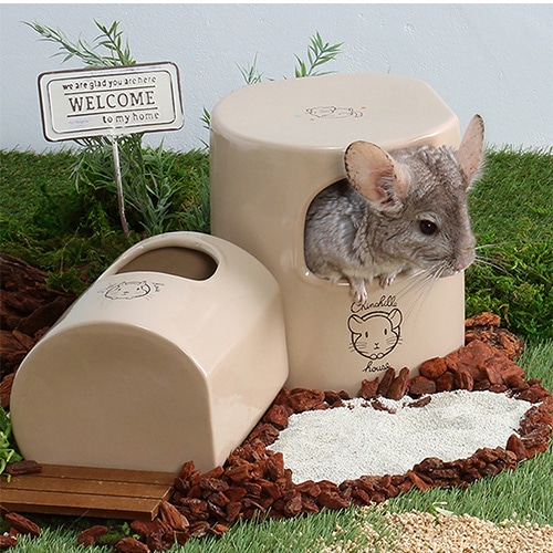 チンチラの砂浴びもできるハウス MLP-84 マルカン(CASA) 砂浴び ハウス