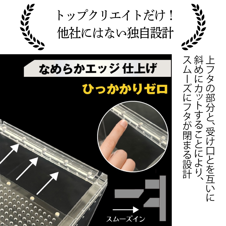 爬虫類ケージ アクリルケージ TOP-AC-SV04【アクリル4mm】20×20