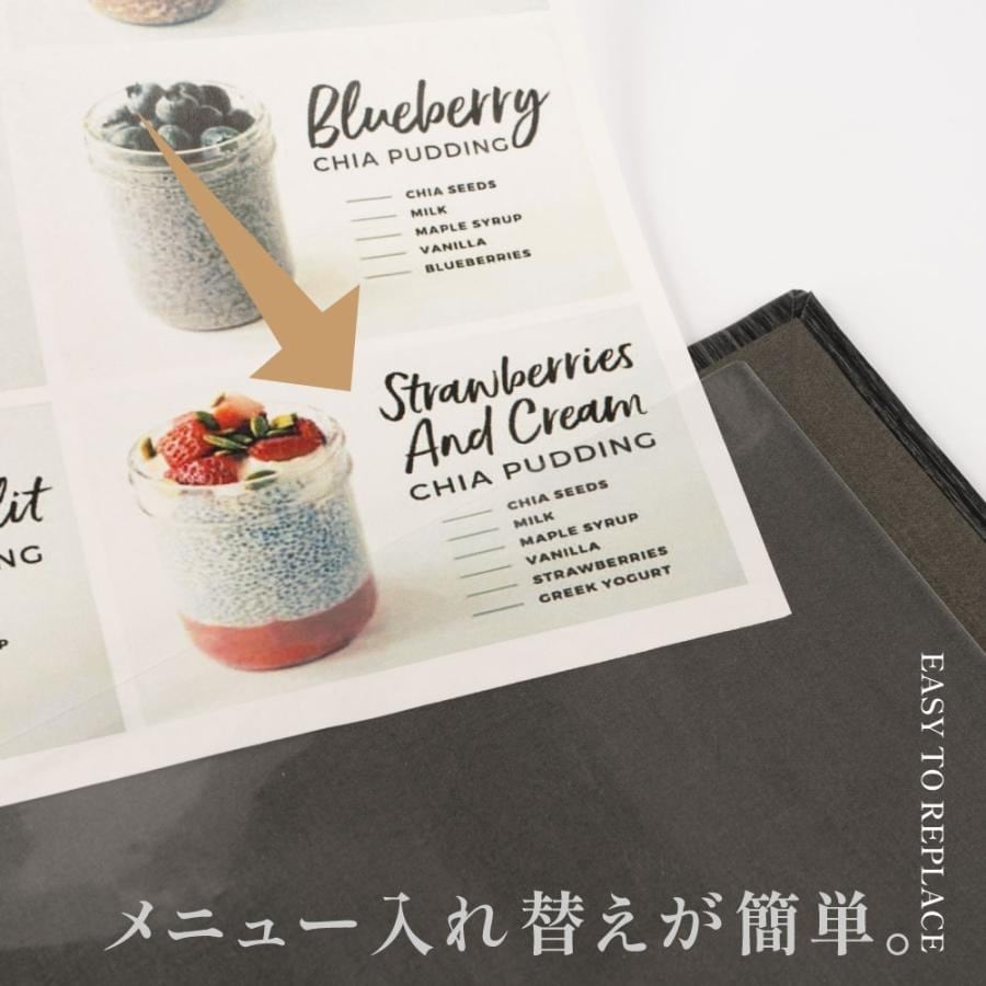 和洋メニューブック B5 洋風 和風 メニューカバー 品書き おしゃれ レストラン 飲食店 メニュー表 ファイルブック 業務用 高級 メニュークリップ式 yyb-cp03-br-10set