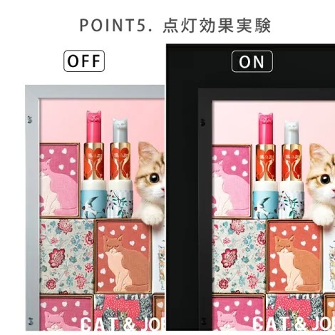 LEDポスターパネル W815mm×H1117mm 防犯鍵付き式 シルバー　B1 壁付ポスターフレーム 　看板　LED照明入り看板　光るポスターフレーム　パネル看板　LEDパネル　防水仕様 【法人名義：代引可】<br>okh49-b1-sv