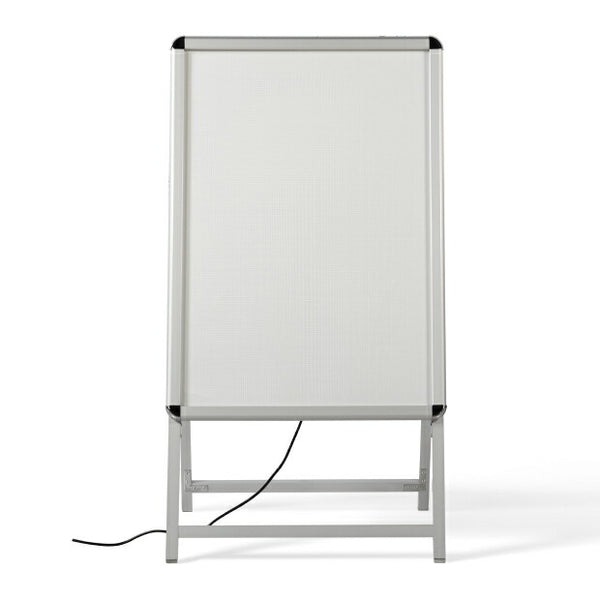 【送料無料】看板　ポスター用 A型看板 LED  A1(両面) シルバー　W658*H1225　alp-a1d-sv【法人名義:代引可】