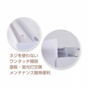 LED電飾スタンド看板 印刷シート貼込タイプ 両面表示 シルバー/ブラック TK-LED-N500