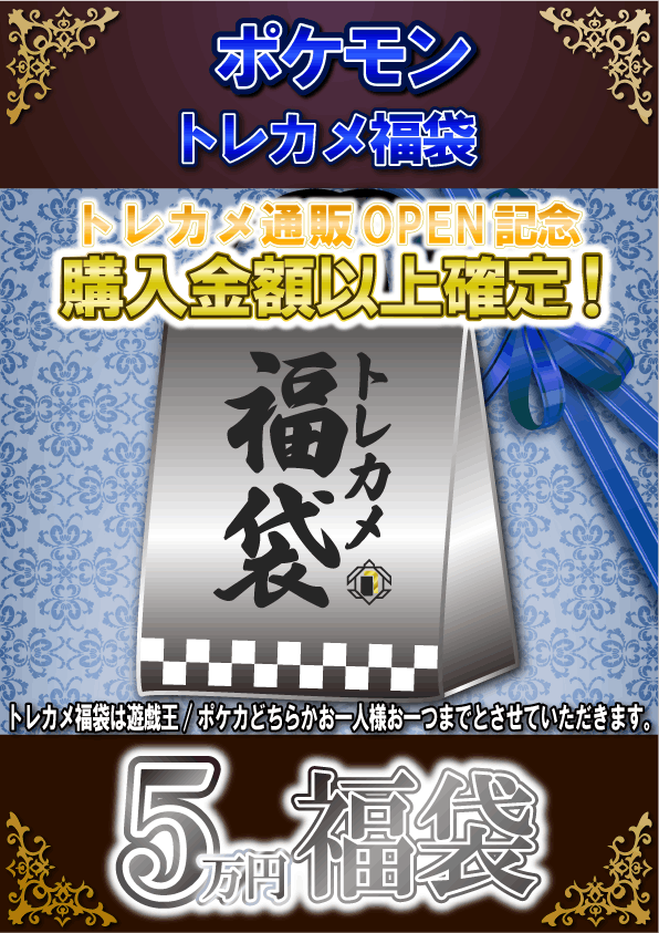 ポケカ 通販open記念トレカメ福袋 1 ポケモンカード ポケカ トレカメ袋 トレーディングカードショップ トレカメ