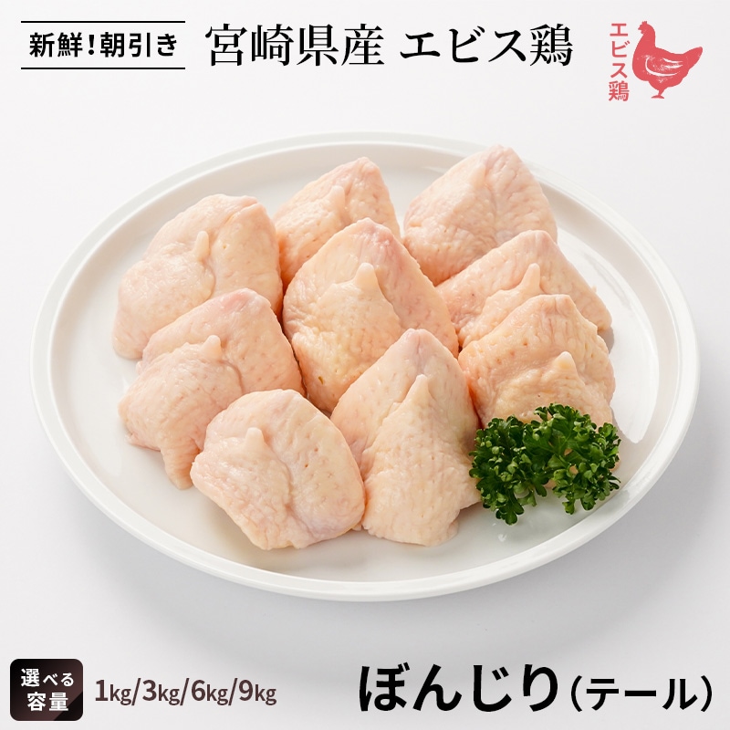 宮崎県産エビス鶏 ぼんじり(テール)