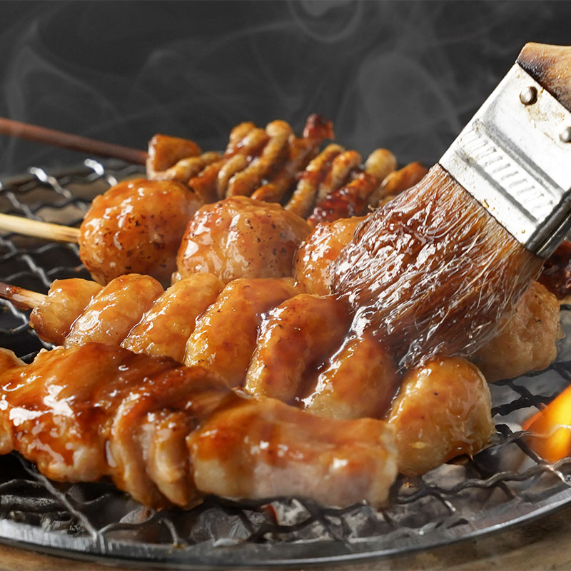 エビスの焼き鳥串セット 10種50本セット（秘伝の焼き鳥のたれ付き）の画像