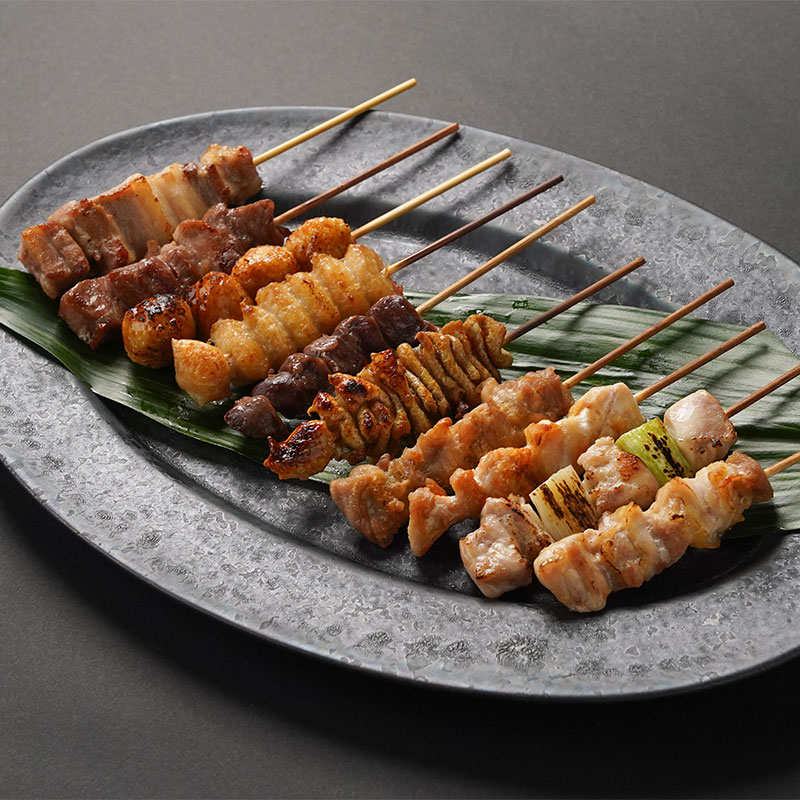 エビスの焼き鳥串セット 10種50本セット（秘伝の焼き鳥のたれ付き）の画像
