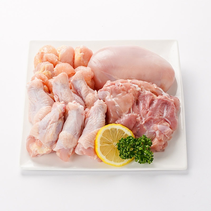 ラッキーバッグ 8kg（もも・むね・ささみ・手羽先・手羽元・ハート無し肝・ぼんじり・肩小肉 各1kg）の画像