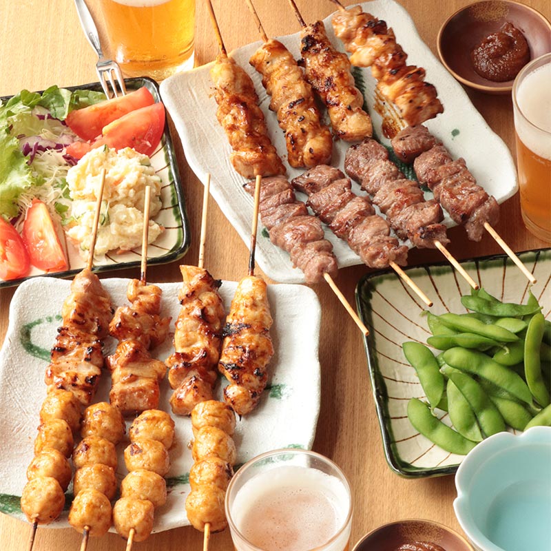 ひびき★やきとり・やきトン4種16本セット（秘伝のみそだれ付き）の画像