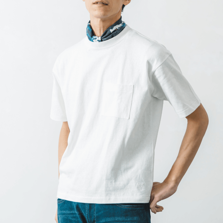 至高の着心地【吊り編みポケットTシャツ】ボールドフィット