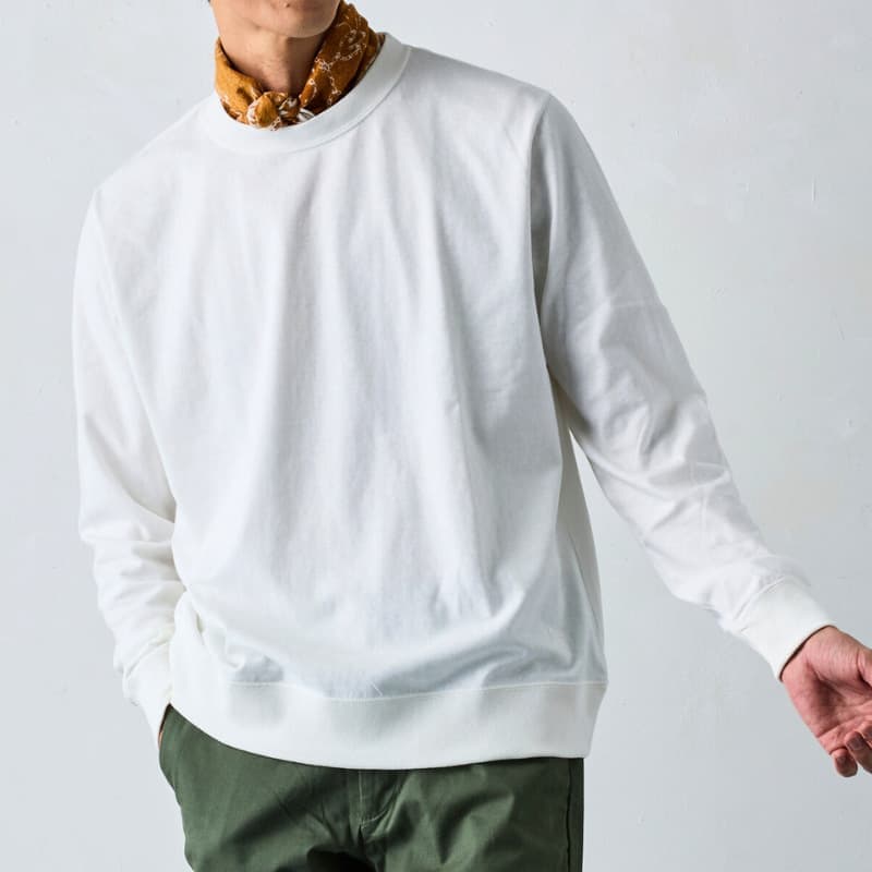 至高の着心地【吊り編みTシャツ/長袖】ボールドフィット