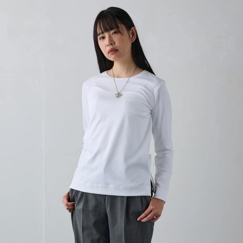 究極のコットン使用【大人のドレスTシャツ/長袖】