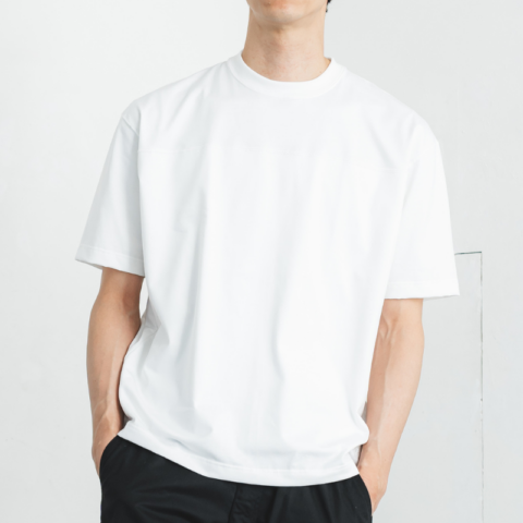 透けにくい白T【フットボールTシャツ】ボールドフィット