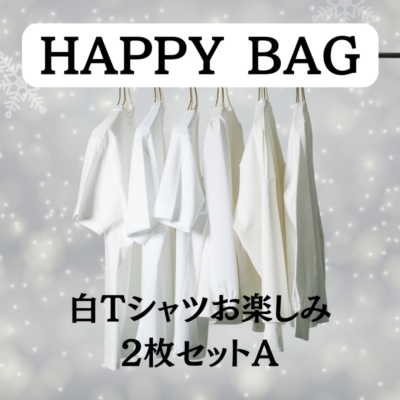 【TS CUBIC SHOPING限定福袋】白Tシャツお楽しみ2枚セットA