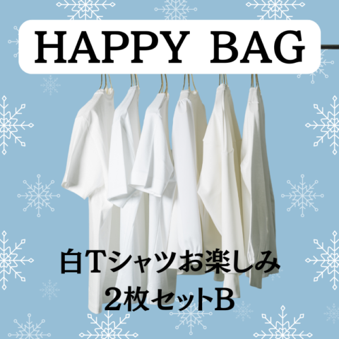 【TS CUBIC SHOPING限定福袋】白Tシャツお楽しみ２枚セットB
